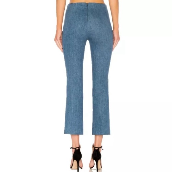 Rag & Bone Hina High Waist Denim Pants Cropped Jeans Flat Front Clean Ambra 8 - Picture 7 of 10